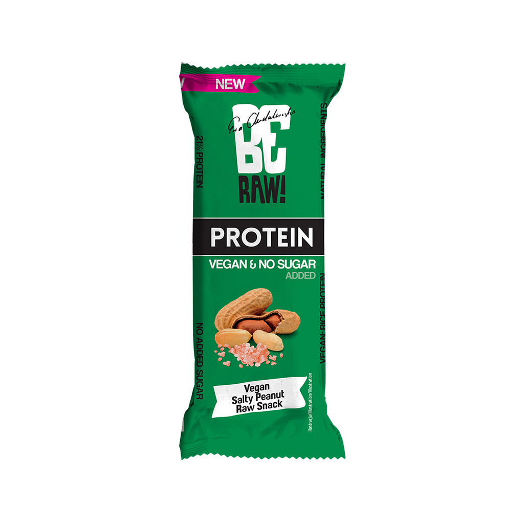 Baton proteinowy orzechowy 40g BeRAW (BeRaw Protein Vegan Salty Peanut Raw Snack 40 g) - sklep Purella.pl
