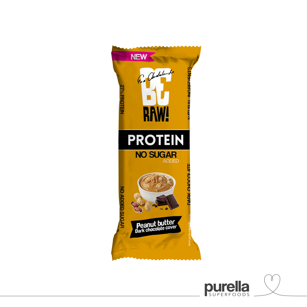 BeRAW Bar Protein 27% Peanut butter 40 g - sklep Purella.pl