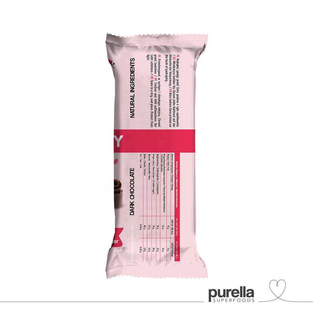 BeRAW Bar Energy Raspberry 40g - sklep Purella.pl