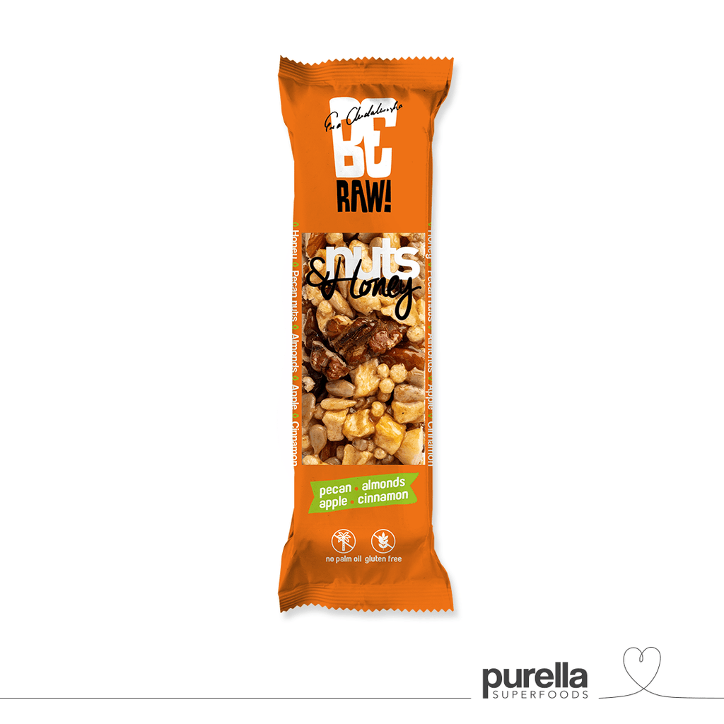 BeRaw Nuts&Honey bar pecan 30g - Purella