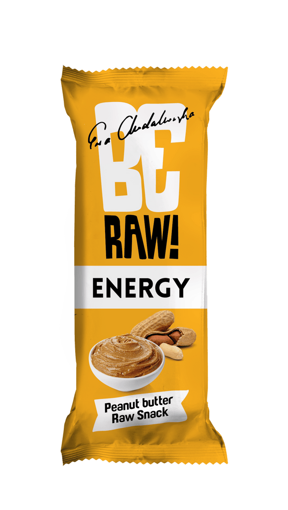 BeRAW Bar Energy Peanut Butter 40g - Purella
