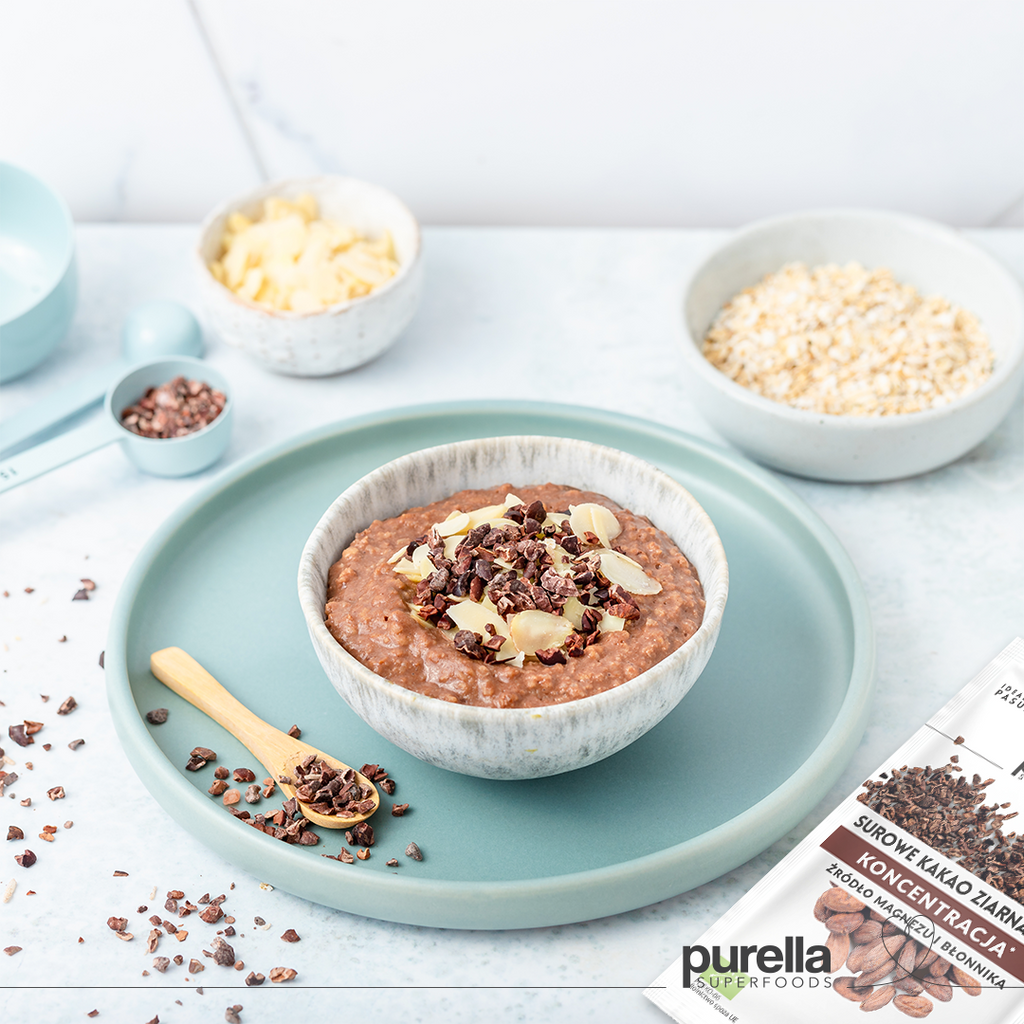 Purella SUPERFOOD Surowe kruszone ziarna kakao BIO 21g - sklep Purella.pl