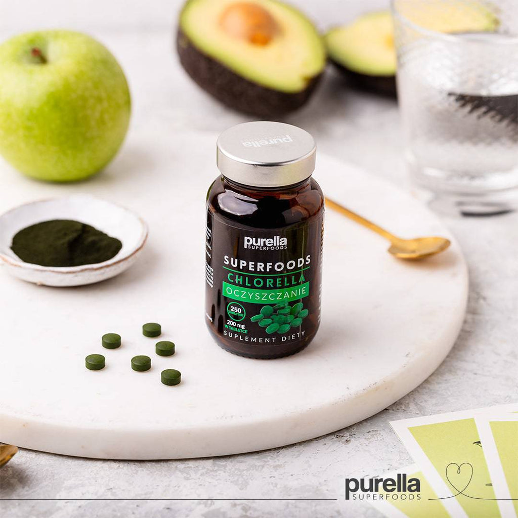 SUPERSUPLEMENTS CHLORELLA 250 tabletek - Purella - 3