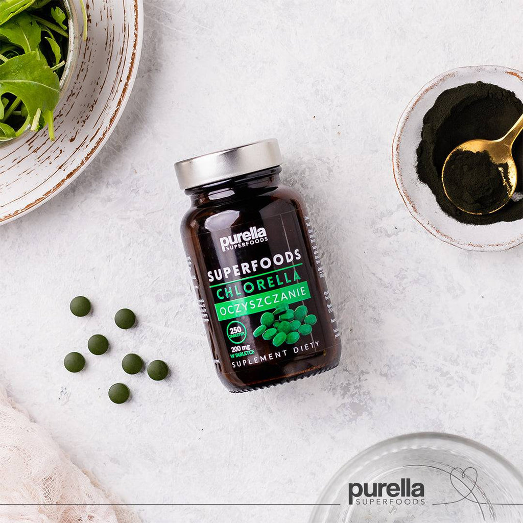 SUPERSUPLEMENTS CHLORELLA 250 tabletek - Purella - 4