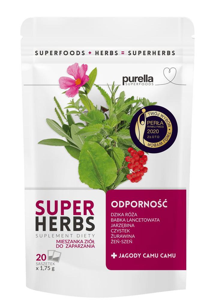 SUPERHERBS Odporność 35g (20 saszetek x 1,75g) - Purella