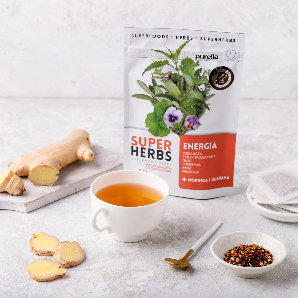 SUPERHERBS Mieszanka ziół na Energia 35g (20 saszetek x 1,75g) - Purella - 2