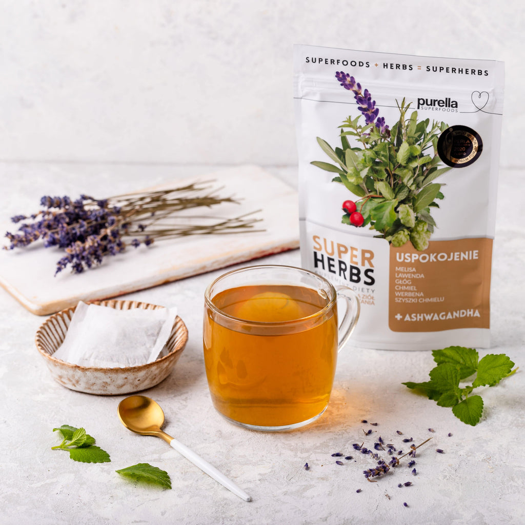 SUPERHERBS Mieszanka ziół Uspokojenie 35g (20 saszetek x 1,75g) - Purella - 2