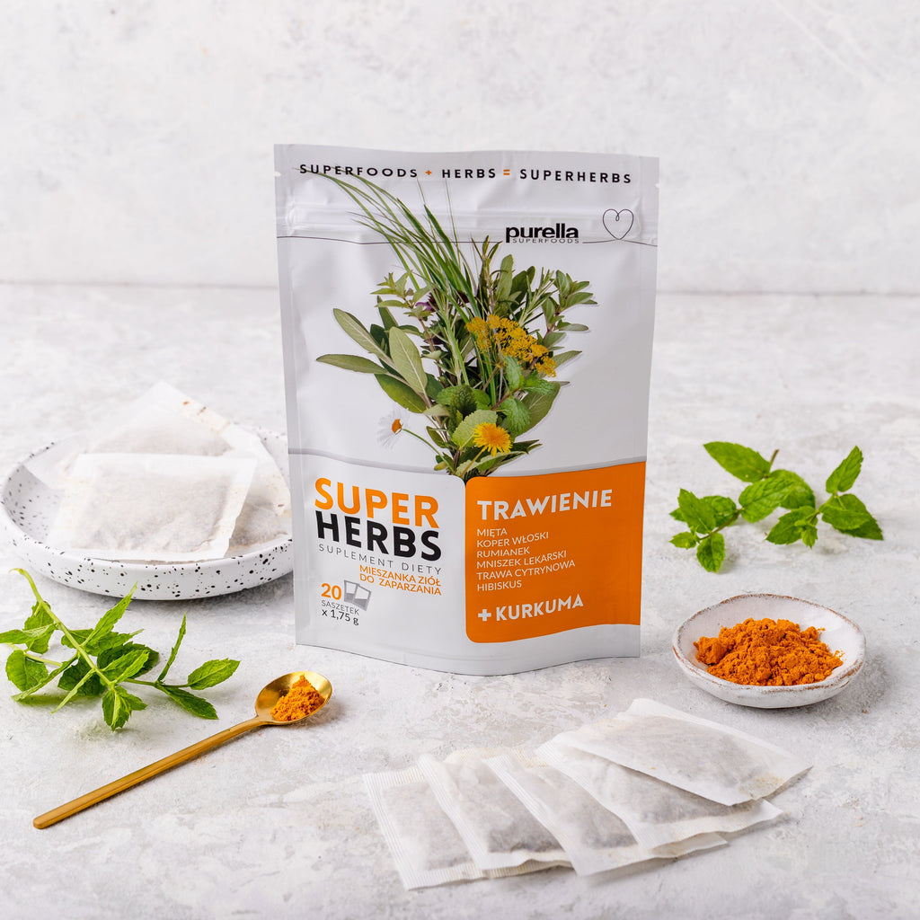 SUPERHERBS Mieszanka ziół Trawienie 35g (20 saszetek x 1,75g) - Purella - 3