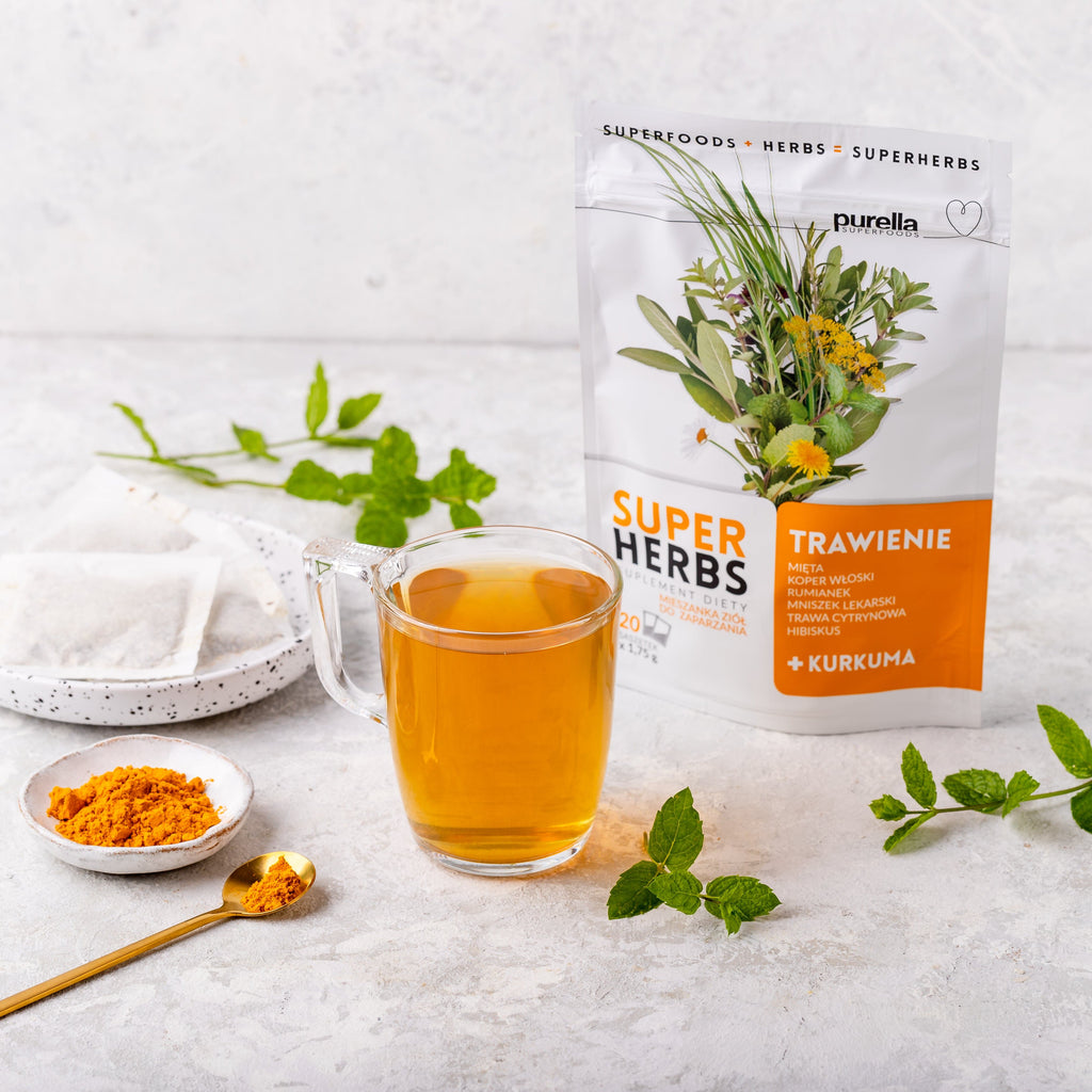 SUPERHERBS Mieszanka ziół Trawienie 35g (20 saszetek x 1,75g) - Purella - 2