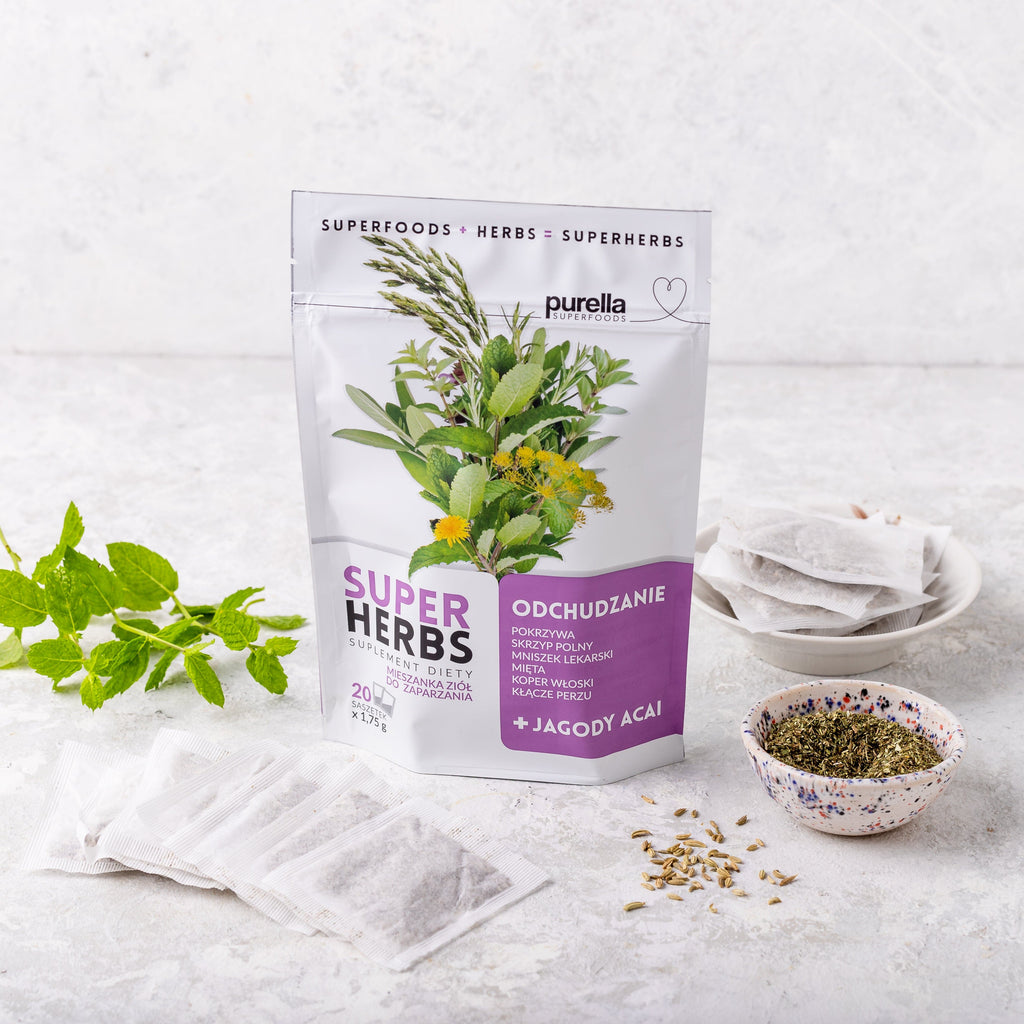 SUPERHERBS Odchudzanie 35g (20 saszetek x 1,75g) - Purella - 3