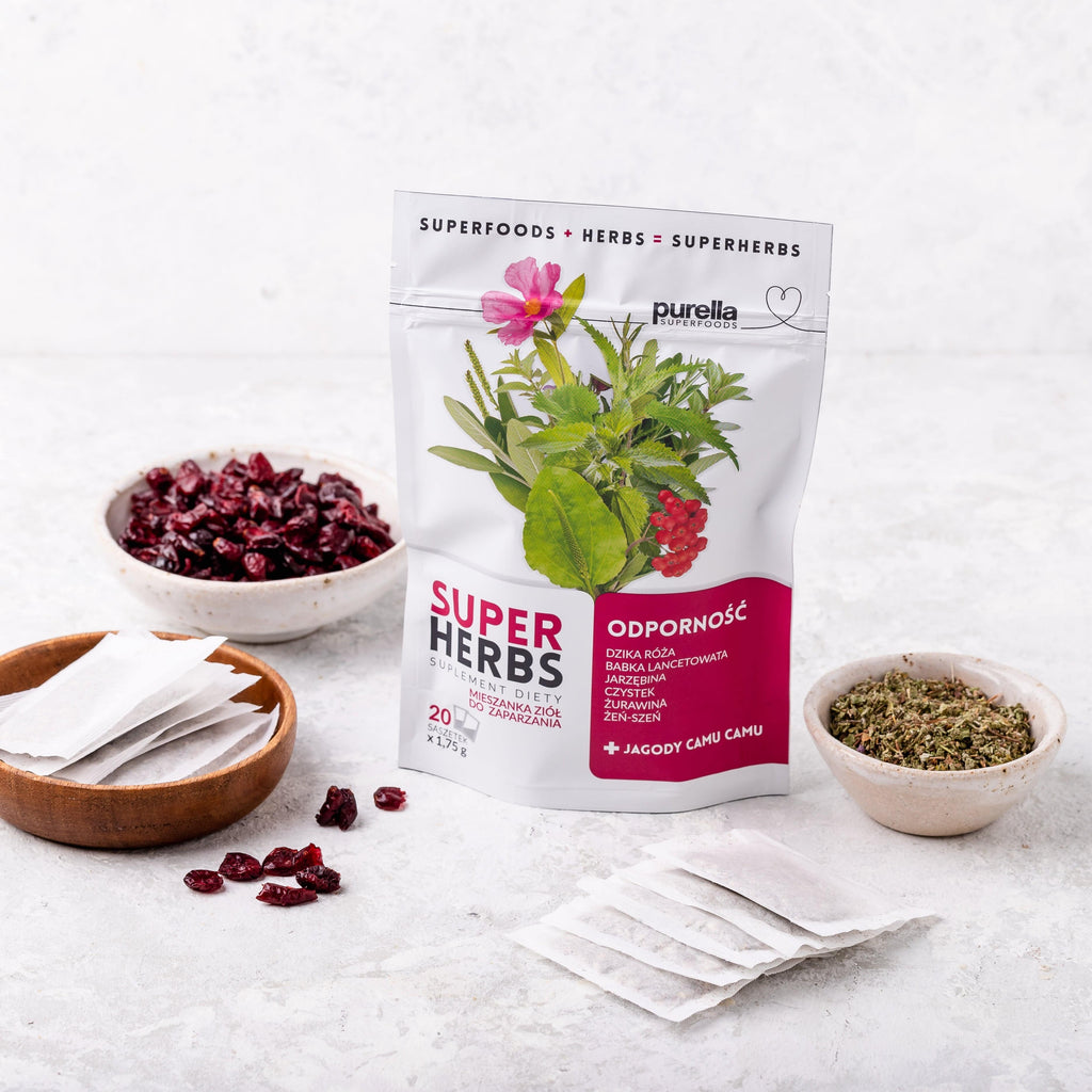 SUPERHERBS Odporność 35g (20 saszetek x 1,75g) - Purella - 3